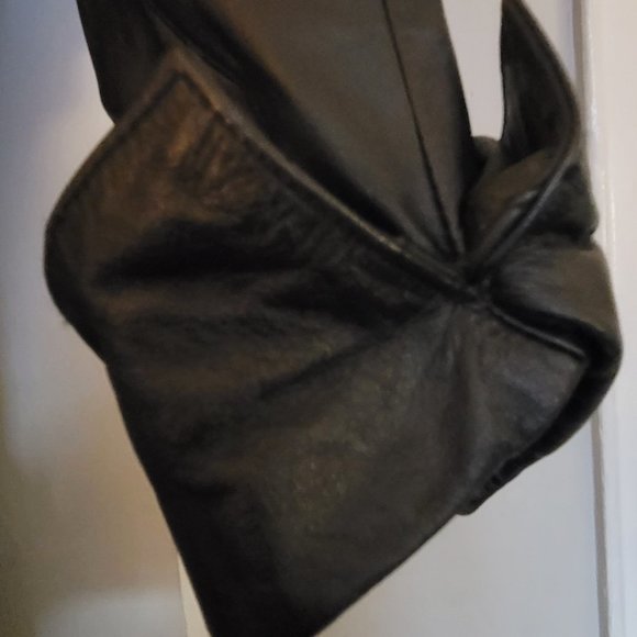 Sana Furs & Leather vintage black trench women's size XS Thermolite insulation - Picture 3 of 5